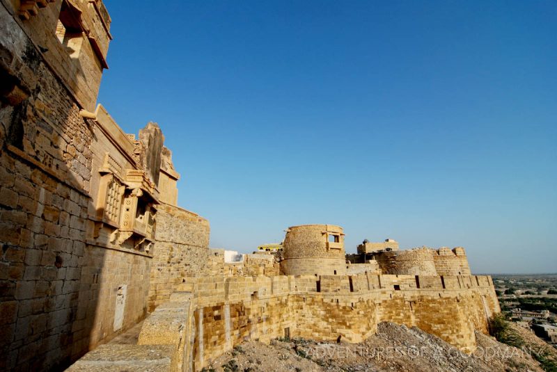 The outer walls of the Jaisalmer Fort