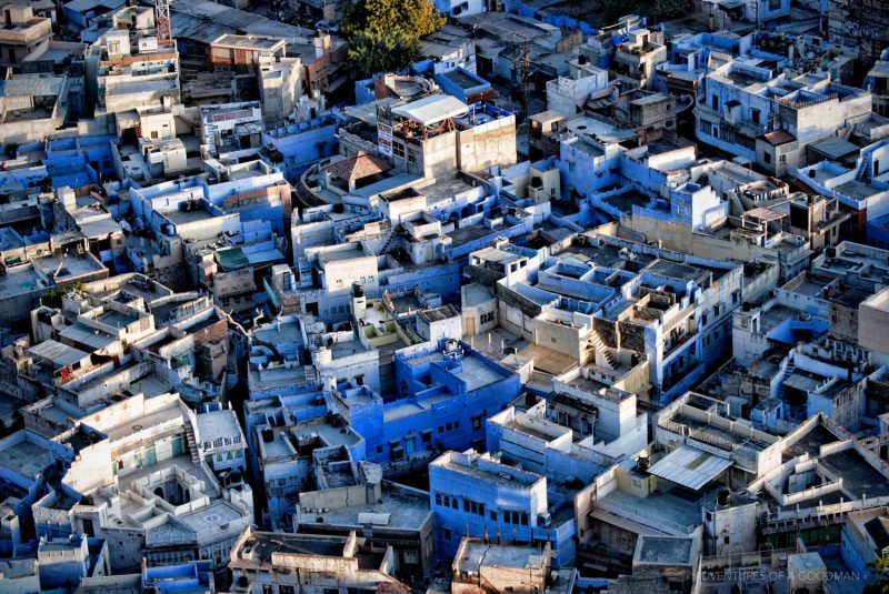 The blue roofs of Jodhpur, India
