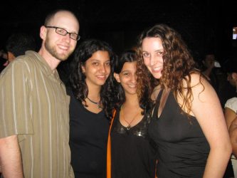 Us with Roshni and Arnaz at the Bombay club