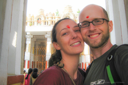 At a temple in Banglore, India