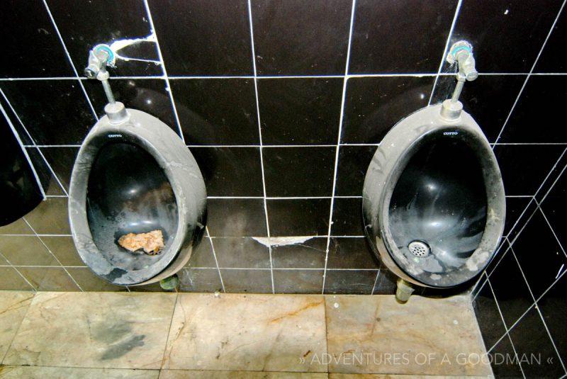 Urinals at the Overstay