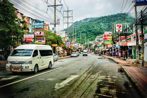 The streets of Patong, Phuket, Thailand