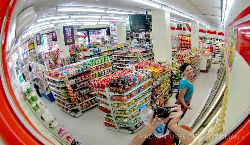 Inside a Thai 7-Eleven in Buri Ram, Thailand