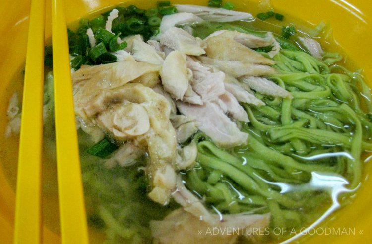 Malaysian chicken soup with noodles