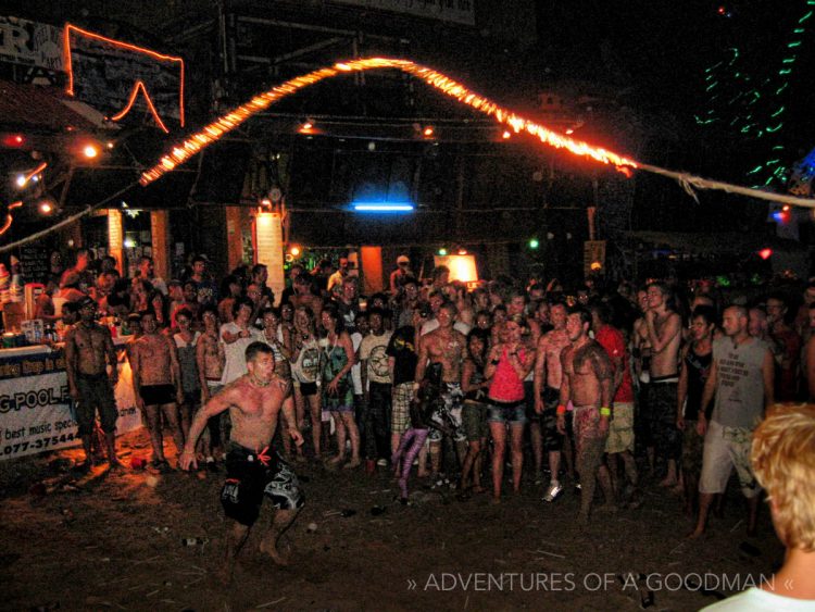 Drunken fire rope - full moon party thailand