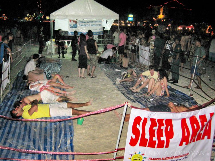 The Sleep Area at the Full Moon Party