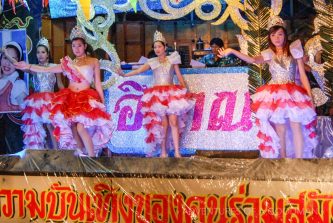 A lady boy caberet show in the Pinklao area of Bangkok, Thailand