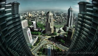 A view of Kuala Lumpur from the Petronas Towers