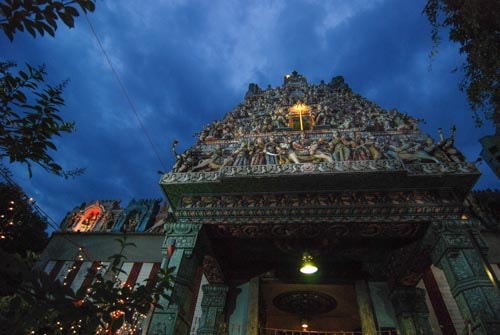 An Indian temple in Singapore