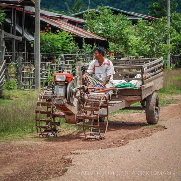 Tractor cart in Laos