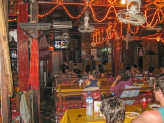 A bar-restaurant in Vang Vieng, Laos