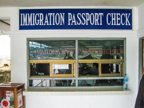 Thailand Laos border crossing