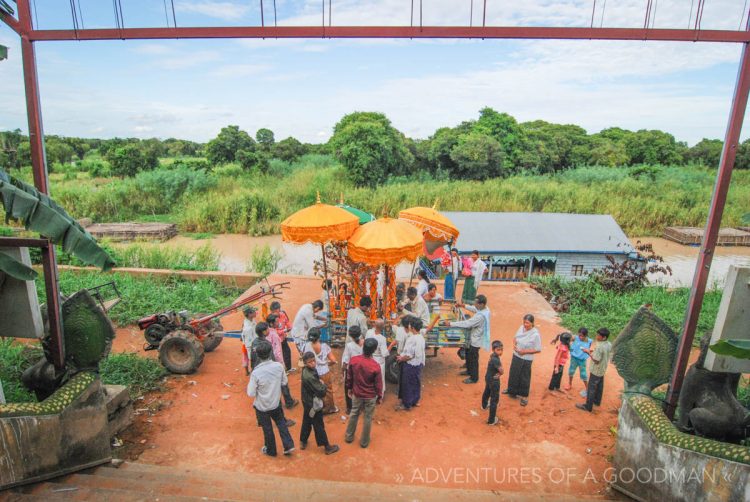 A local Buddhist celebration in Kampong Phluk, Cambodia