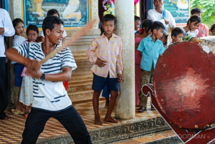 A local Buddhist celebration in Kampong Phluk, Cambodia