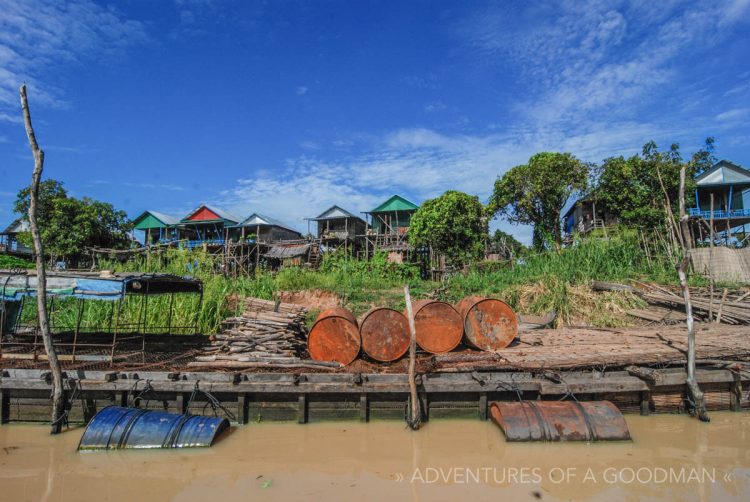 The village of Kampong Phluk in Cambodia