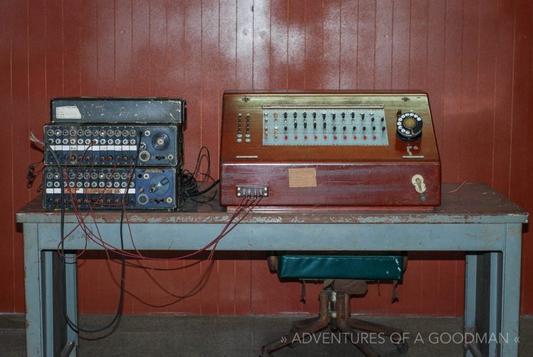 Old communication devices at the Reunification Palace in Ho Chi Min, VietNam