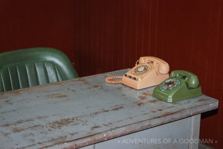 Old phones at the Reunification Palace in Ho Chi Min, VietNam