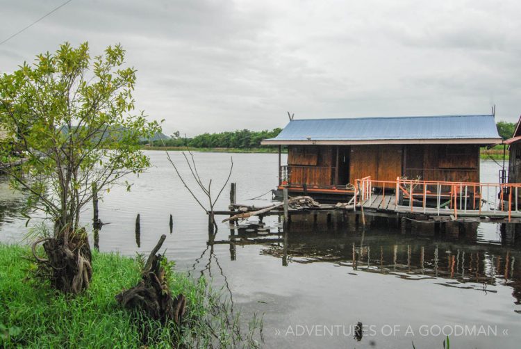 Our floating room at the River Guesthouse