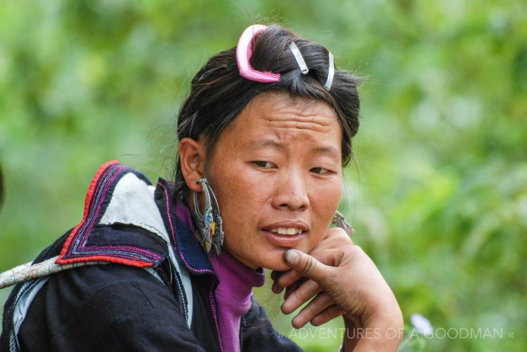 A Xao tribeswoman in Sapa, Vietnam