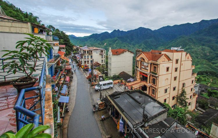 The mountain town of Sapa, Vietnam