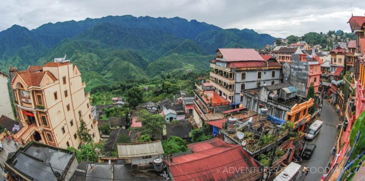 The mountain town of Sapa, Vietnam