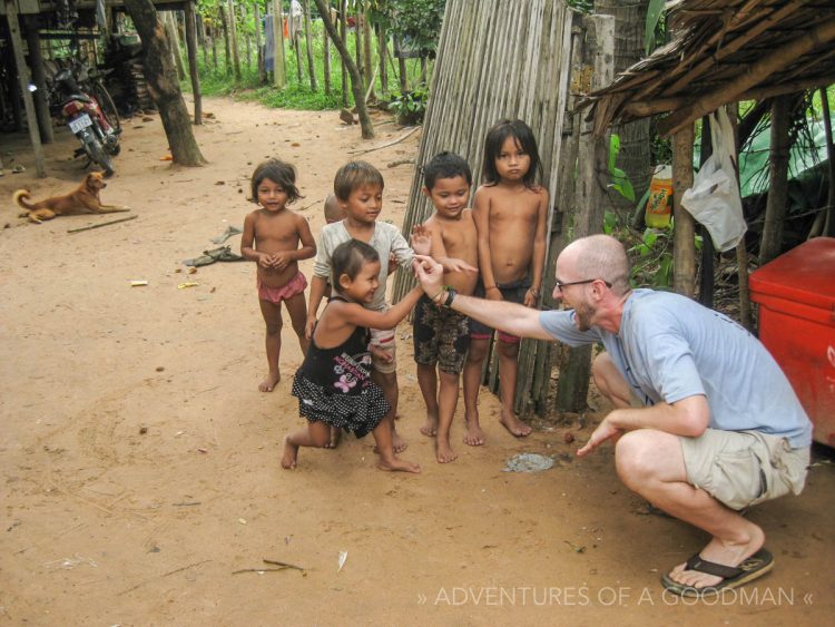 Local children in Cambodia