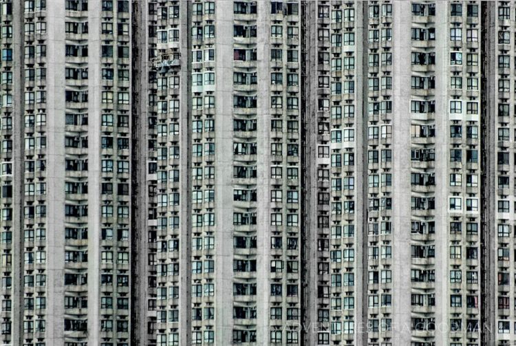 Hong Kong apartment building windows