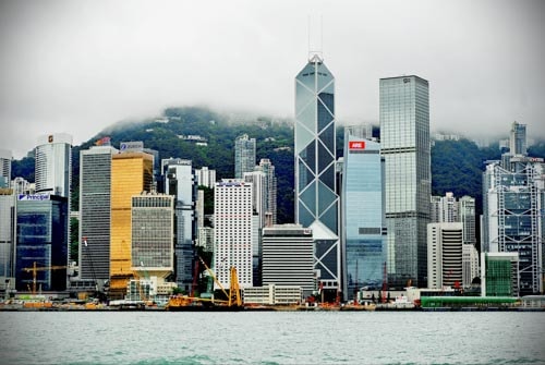Hong Kong skyline cityscape