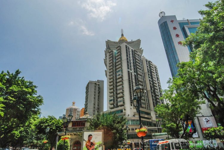 Casinos and tall buildings can be found all over Macau