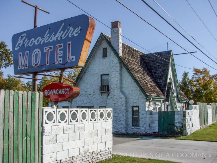 The Brookshire Motel on Route 66 in Tulsa, Oklahoma