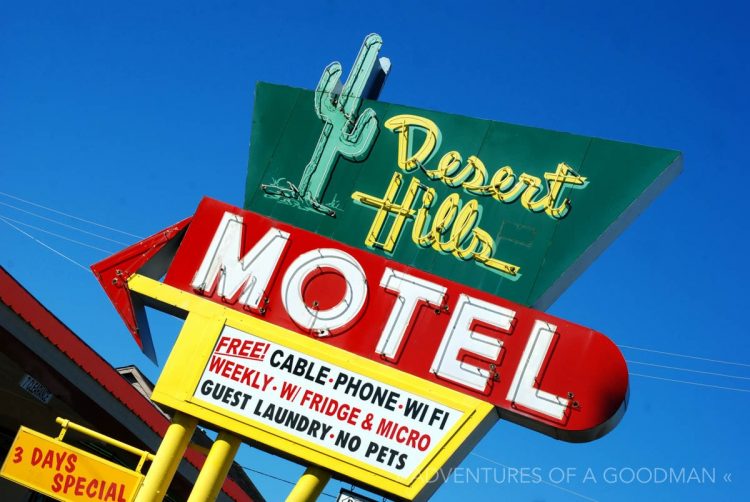 The Desert Hills Motel on Route 66 in Tulsa, Oklahoma