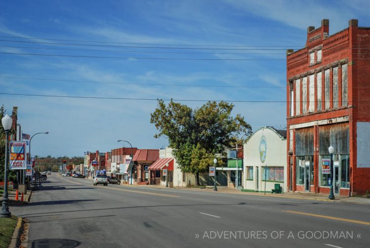 Route 66 is known as Main Street when it runs through downtown Erick, Oklahoma