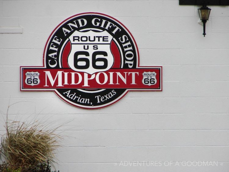 At the midpoint of Route 66, there are exactly 1,139 miles to either Chicago or Santa Monica