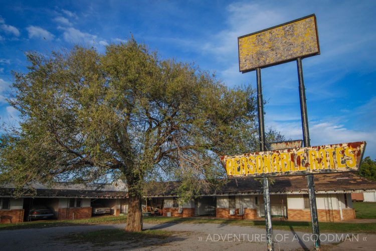 Believe it or not, this motel in Erick, Oklahoma, is still open for business