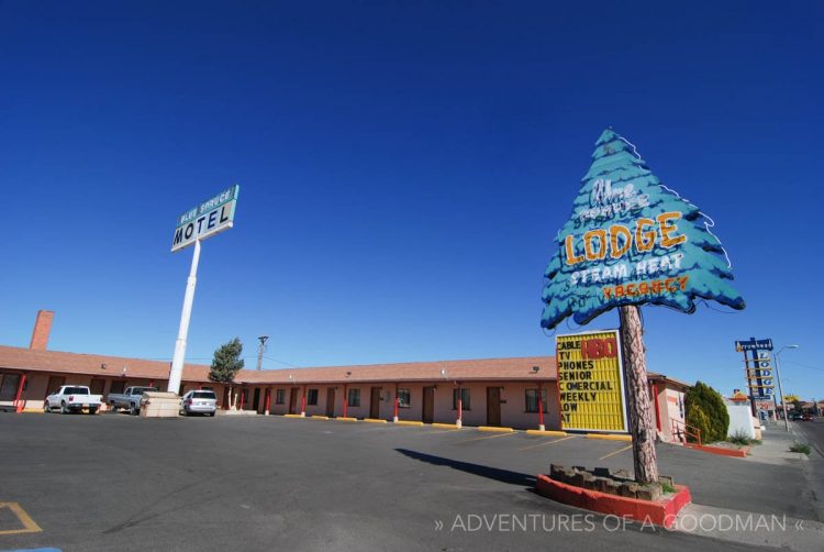 The Blue Spruce Lodge in Gallup, New Mexico, along Route 66