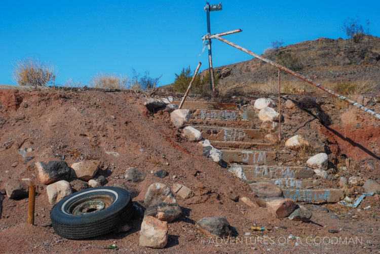 Abandonment alongside Route 66 in Chambless, California