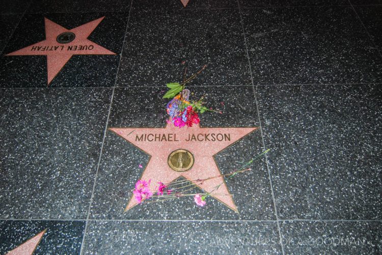 Michael Jackson's star on the Hollywood Walk of Fame