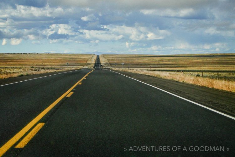 Open road en-route to Santa Fe, New Mexico