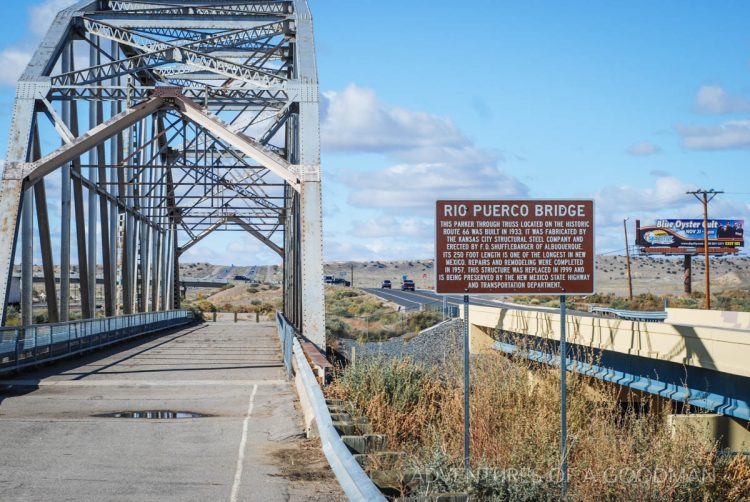 The Rio Puerco Bridge in New Mexico is now located alongside the interstate