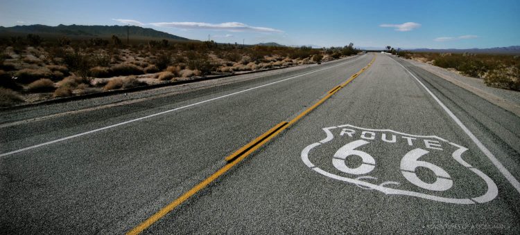 Route 66 in Essex, California