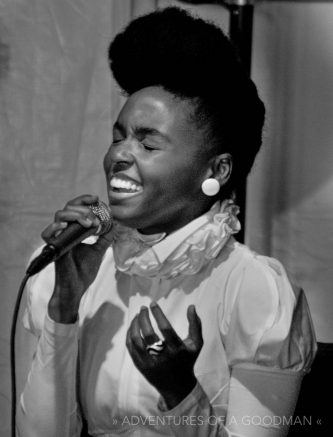 Janelle Monae performs at Outside Lands, 2010, in San Francisco, California