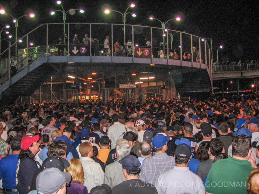 During sold out games, it took quite a long time to get back to the subway