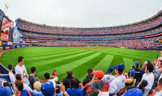 The view from the Pepsi Picnic Area during the second to last game at Shea Stadium