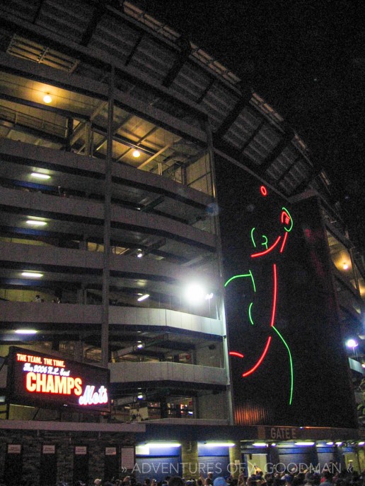 Neon Signs outside Shea Stadium in 2006