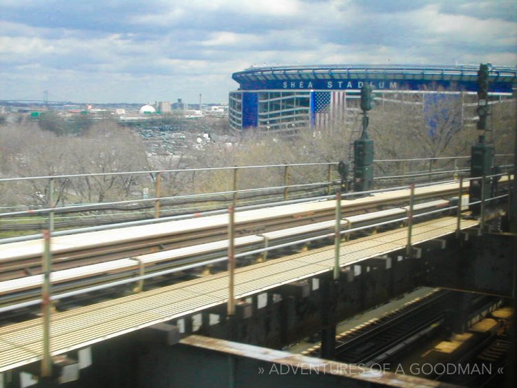 The first magical view of Shea Stadium from the 7 train