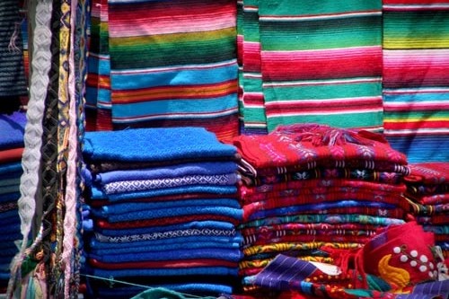 Traditional markets for sale in a market in Chiapas, Mexico