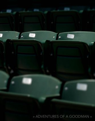 Seats at the Oakland Coliseum, home of the A's