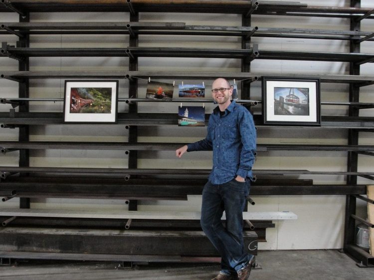 Me with my selected images for the Local Social Vessels event