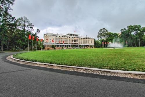 Reunification Palace in Ho Chi Min Saigon Vietnam