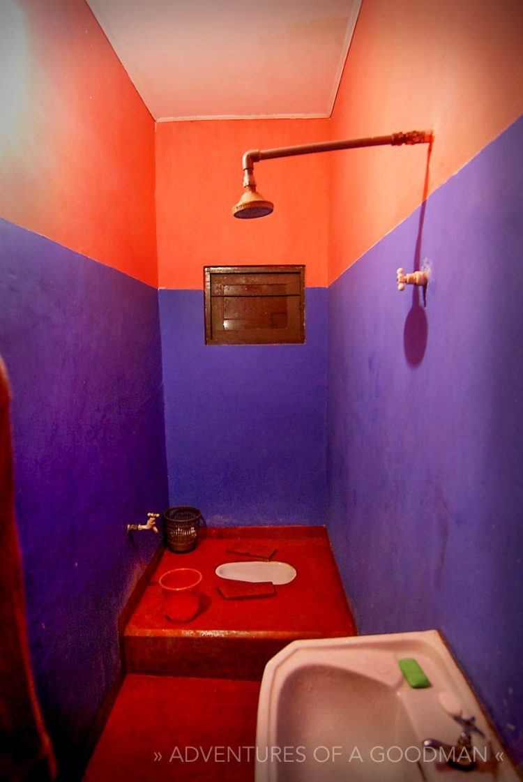 Danbula Healy Tourist Inn Bathroom Squatty Potty Shower Sri Lanka Toilet